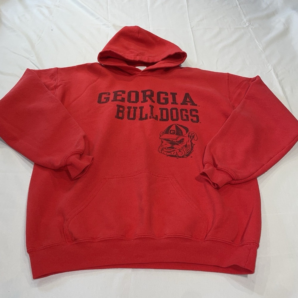 Gildan Georgia Bulldogs Hoodie Red‎ Youth XL Sweatshirt NCAA College Football